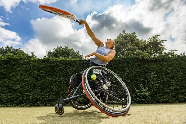 Racketsporten rolstoel