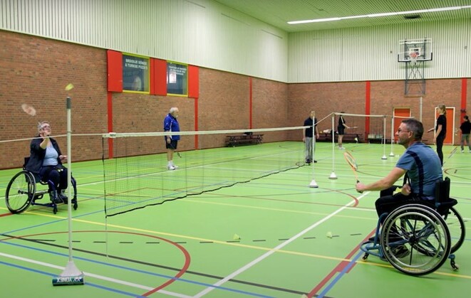 Speelveld para badminton